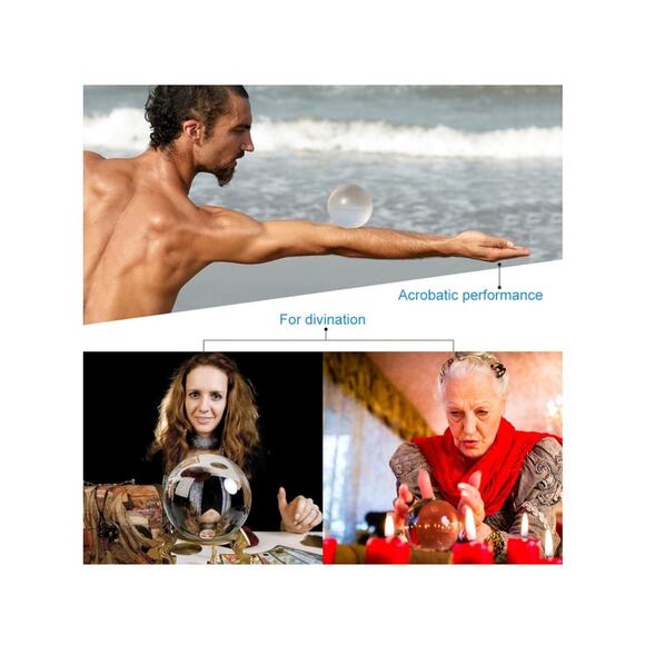 MerryNine K9 Crystal Ball w/ Stand for Photography (3.14" with 35mm Stand) - Picture 6 of 9